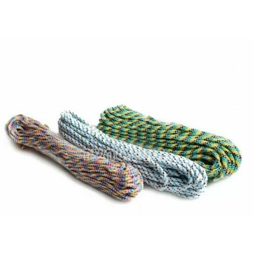 фото Эбис верёвка плетёная п/п 12 мм (50 м) цветная моток 70234 .