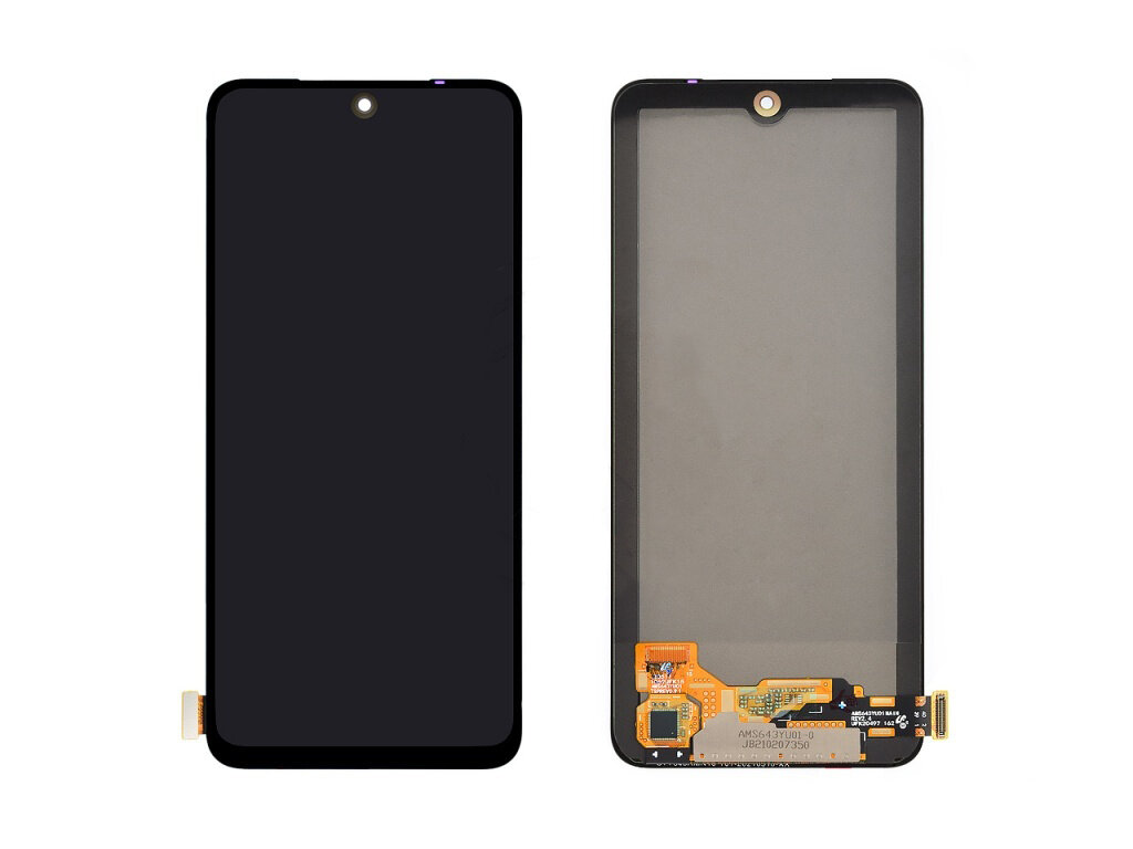 Дисплей (экран) в сборе с тачскрином для Xiaomi Redmi Note 10, Redmi Note 10S, POCO M5s черный (OLED) / 1080х2400