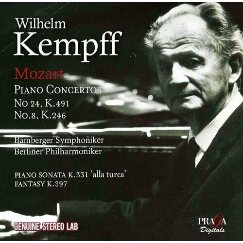 AUDIO CD Wilhelm Kempff: Mozart: Piano Concertos Nos.8 & 24. 1 CD
