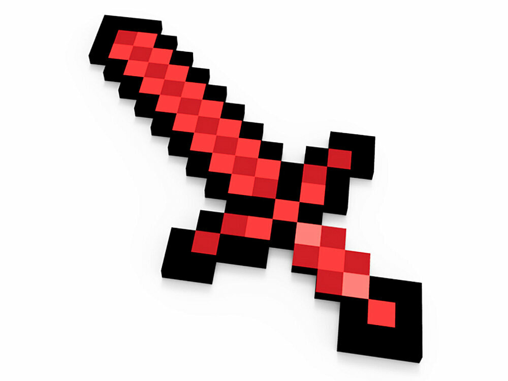 Оружие Minecraft Minecraft TM04726 Оружие Minecraft «Красный пиксельный меч 60 см»