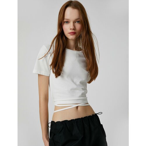 фото Футболка koton, размер xs, бежевый