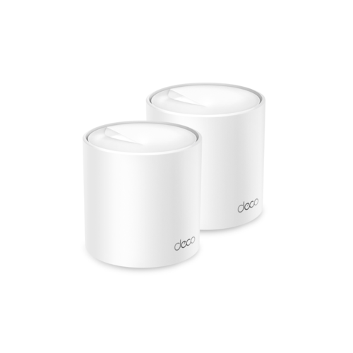 Маршрутизатор TP-Link Домашняя Mesh Wi-Fi 6 система TP-Link Deco X502-pack AX3000 2 устройства до 574 Мбитс на 24 ГГц до 2402 Мбитс на 5 ГГц 2 встр антенны 3 гиг порта WANLAN 18838₽