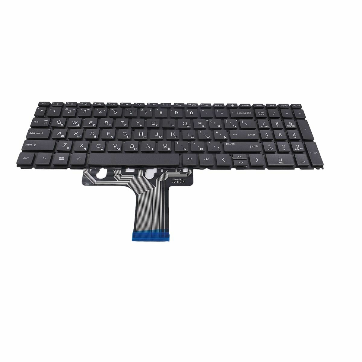 Клавиатура для HP 17-cp0054ur ноутбука с подсветкой