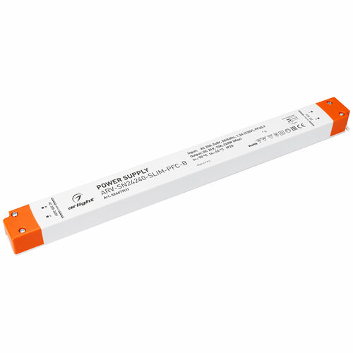 Блок питания ARV-SN24240-SLIM-PFC-B (24V, 10A, 240W) (Arlight, IP20 Пластик, 3 года)