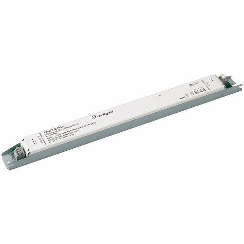 Блок питания ARV-SP24100-LONG-PFC-A (24V, 4.2A, 100W) (Arlight, IP20 Металл, 5 лет) блок питания arv sp24100 long pfc a 24v 4 2a 100w arl ip20 металл