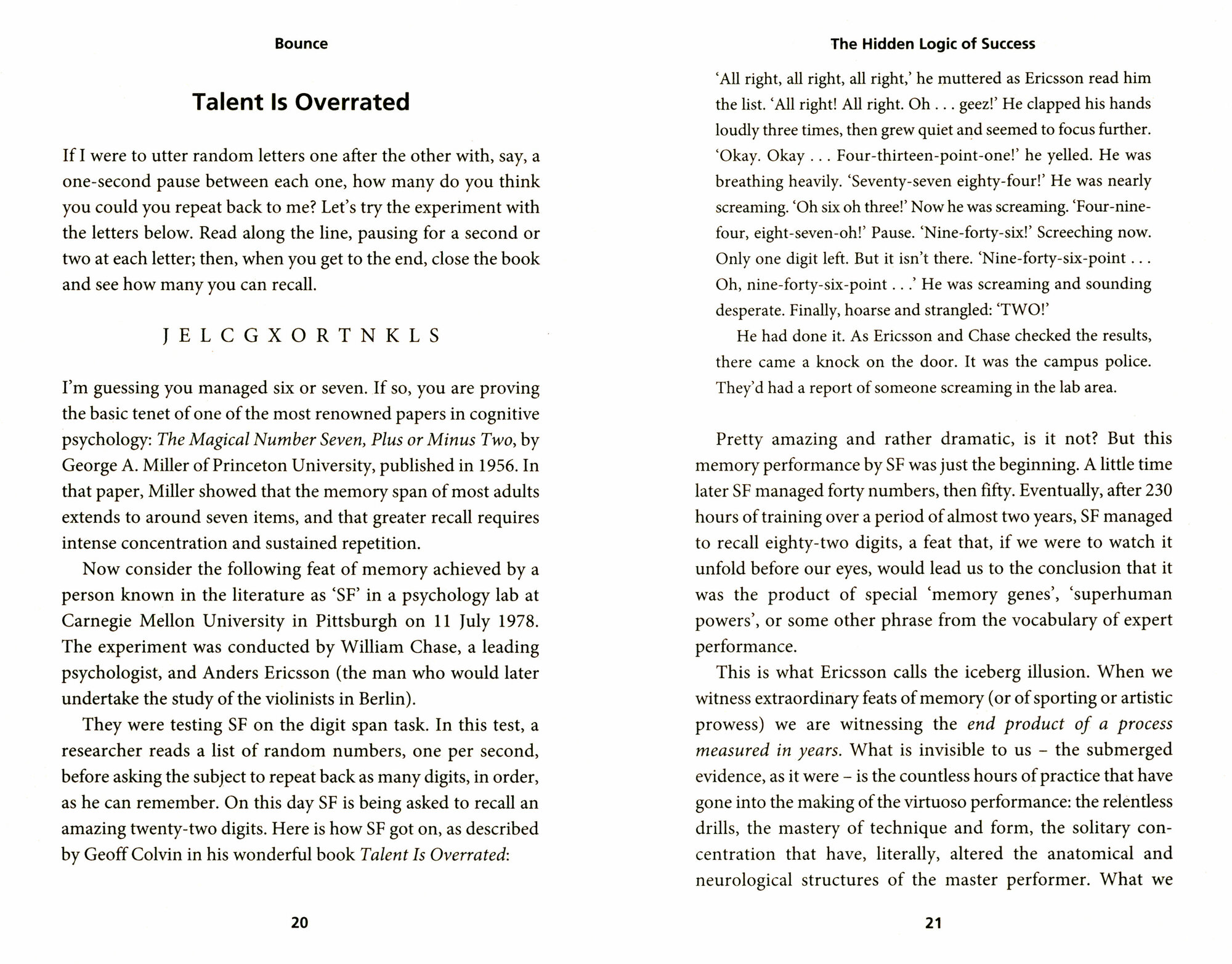 Bounce. The Myth of Talent and the Power of Practice - фото №2