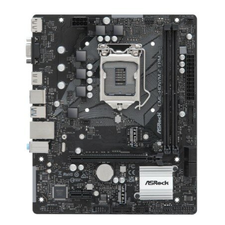 Asrock Материнская плата CML-HDV M.2 TPM R2.0, LGA 1200, Intel H370, mATX, Ret