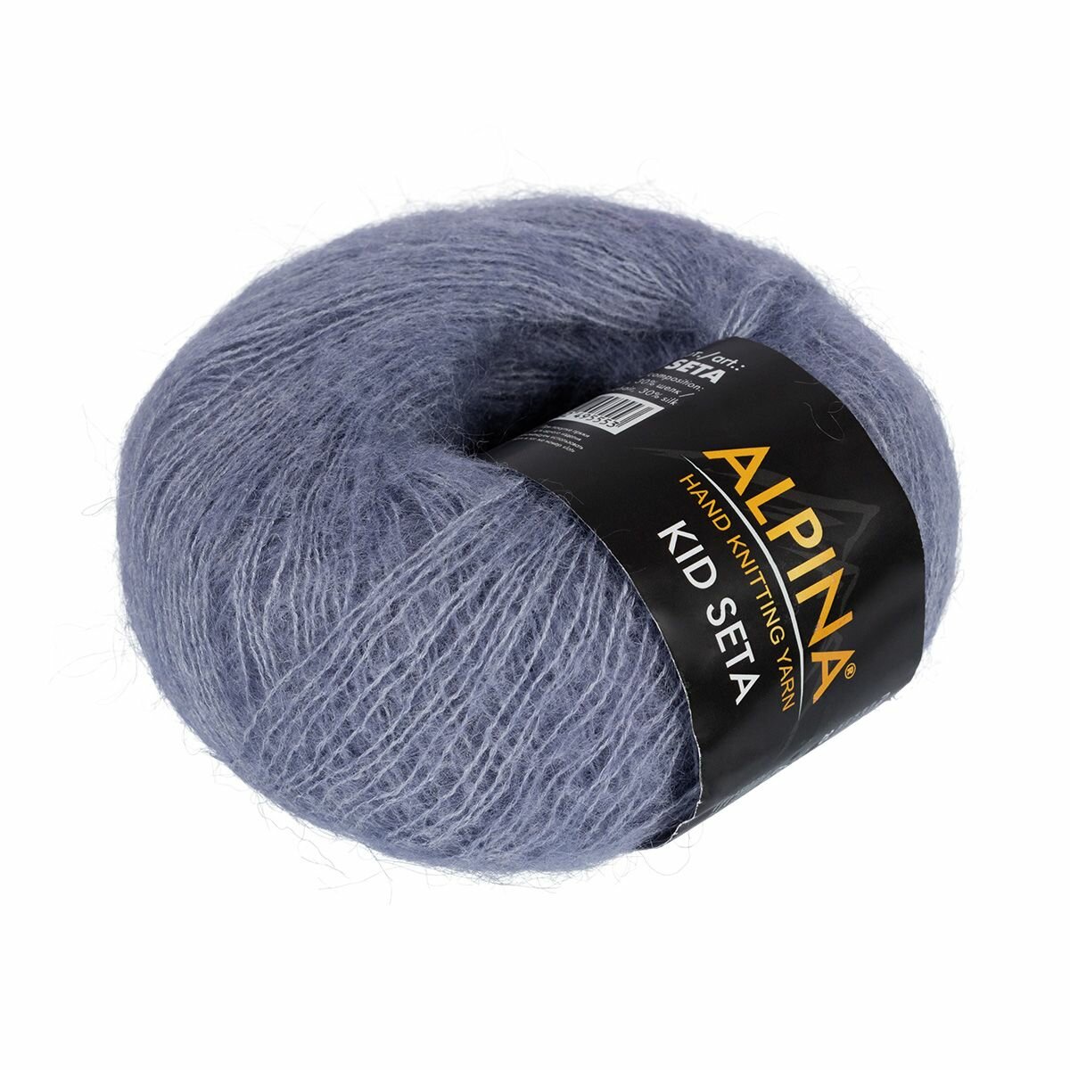 фото Пряжа ALPINA KID SETA 70% кид мохер, 30% шелк 1 шт. х 25 г 225 №05 джинсовый