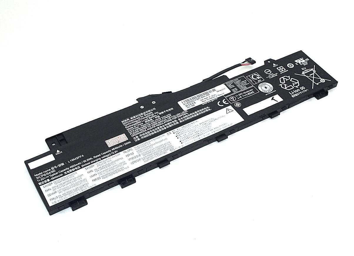 Аккумулятор для ноутбука Lenovo Ideapad 5-14IIL05 (L19M3PF4) 11.52V 4955mAh