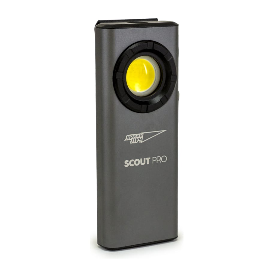 фото Фонарь яркий ЛУЧ XS-800 Scout Pro COB, 800 люмен, 3 режима, диммирование яркости, клипса/2 магнита, Li-Pol 2000 мАч