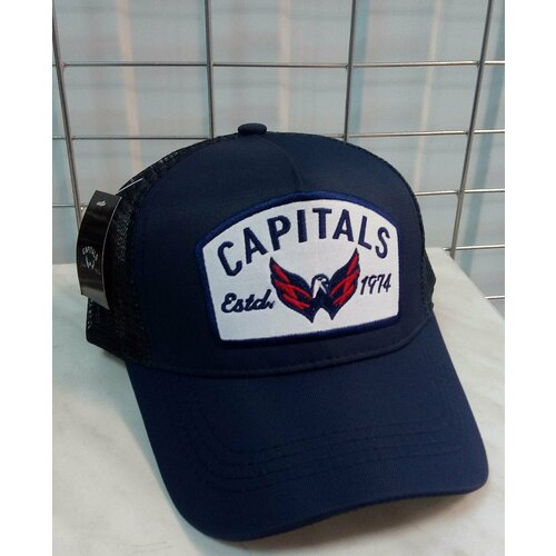 Для хоккея Вашингтон Кэпиталс кепка летняя хоккейного клуба WASHINGTON CAPITALS (США ) бейсболка в сеточку темно-синяя бейсболка кепка мужская темно синяя