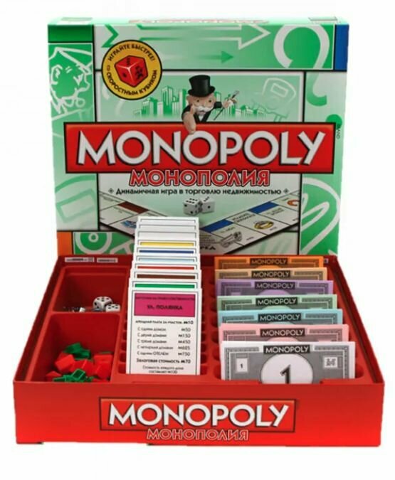 Настольная игра Монополия Классическая (MONOPOLY). Развивающая игра,