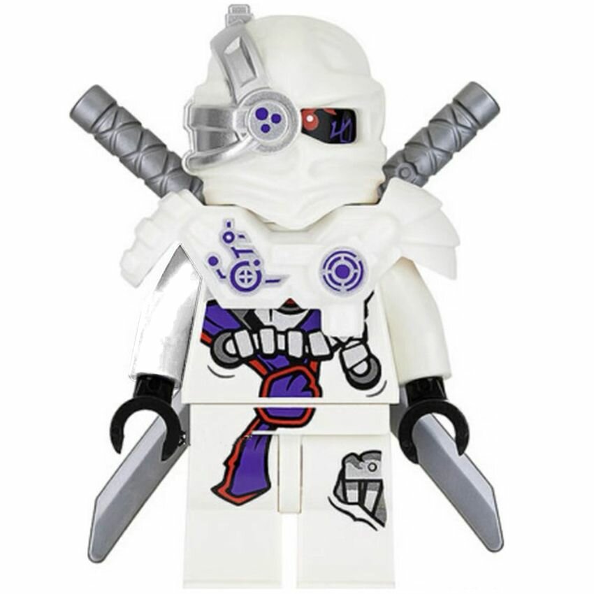 фото Фигурка Ninjago Ниндзяго, Белый Ниндроид, конструктор для мальчиков