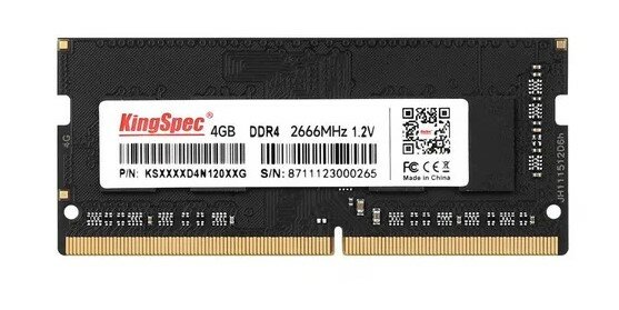 Оперативная память Kingspec 4 ГБ DDR4 2666 МГц CL19 SO-DIMM KS2666D4N12004G