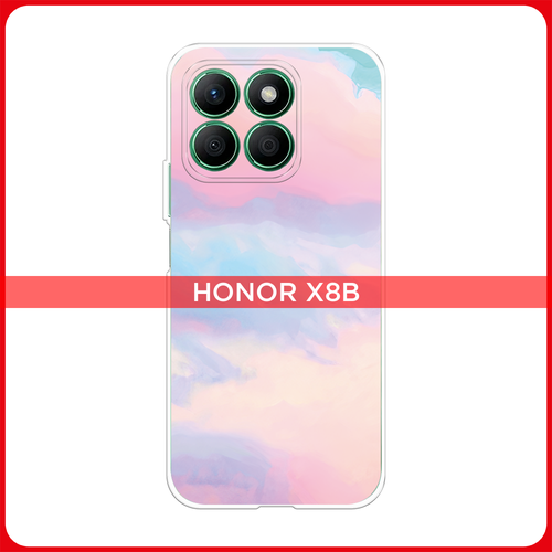 Силиконовый чехол на Honor X8B / Хонор X8B Розовые облака фон силиконовый чехол на honor x8b хонор x8b фон соты синие