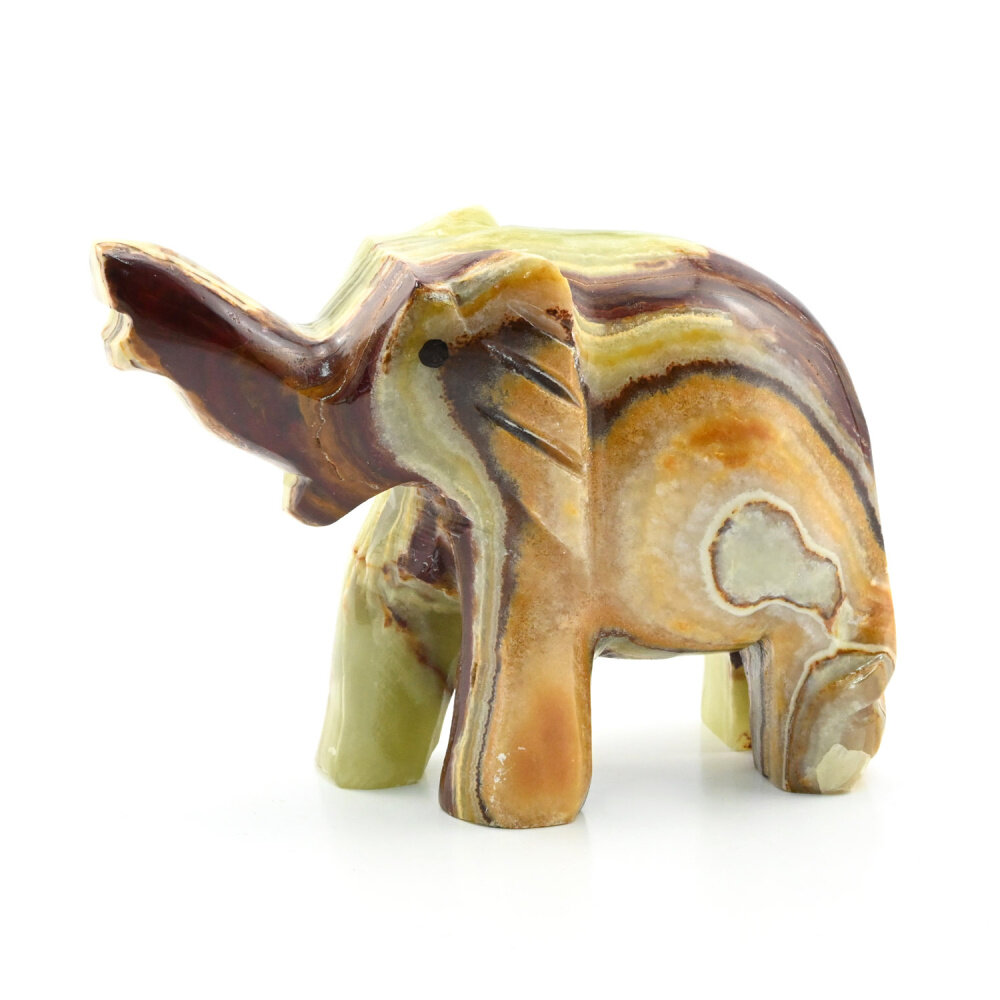 фото Слон из оникса №4 (100*40*80мм) РадугаКамня