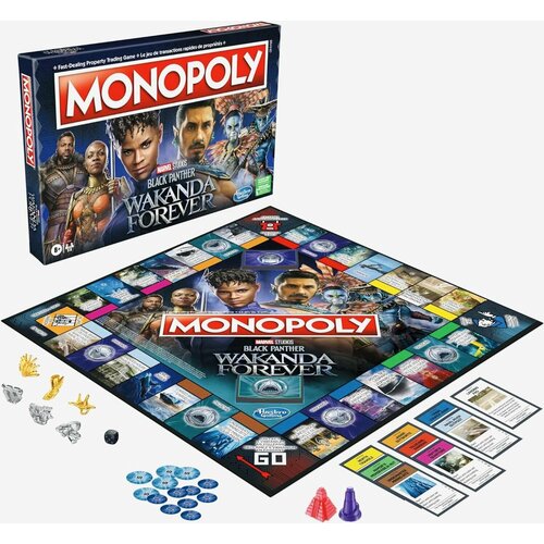 Настольная игра Монополия: Marvel Studios Черная Пантера Wakanda Forever (коллекционная) Monopoly настольная игра monopoly бонусы без границ