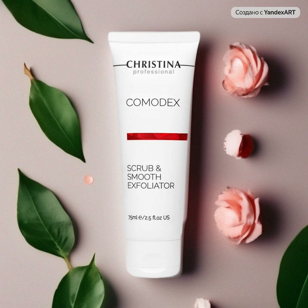 Christina – Выравнивающий скраб-эксфолиатор Comodex Scrub & Smooth Exfoliator, 75 мл