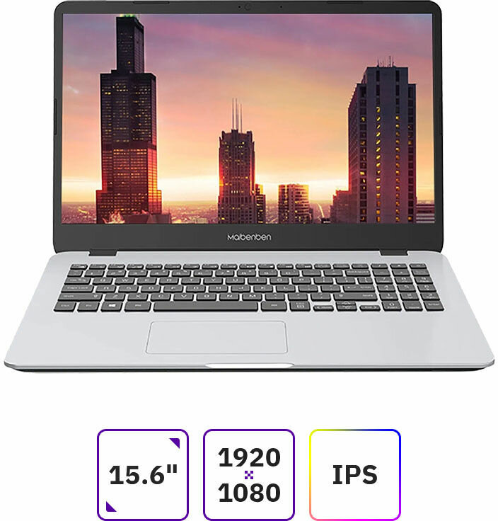 Ноутбук Maibenben M543 15.6" FHD IPS R3 Pro 4450U/8/256 SSD/Linux