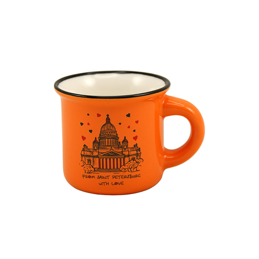 фото Кружка "Мини зеленая Дворцовый Мост", 75 мл