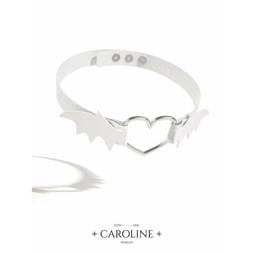 фото Чокер caroline jewelry, длина 39.5 см., белый