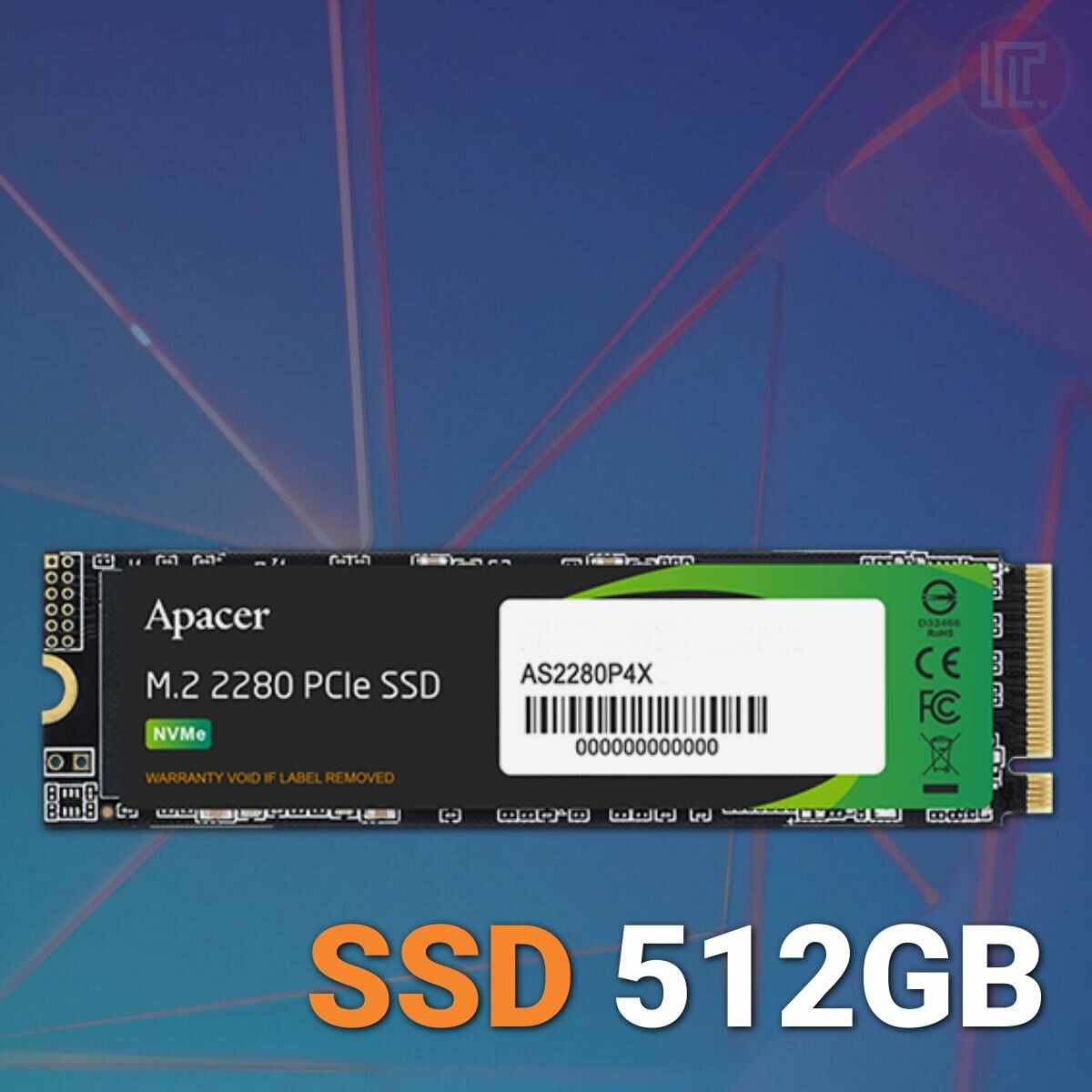 Накопитель Apacer SSD M.2 512GB AS2280 AP512GAS2280P4X-1 AP512GAS2280P4X-1