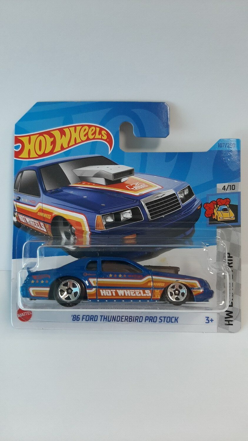 Машинка коллекционная Hot Wheels 86 FORD THUNDERBIRD PRO STOCK 5785/N3758/C4982/N2799/13