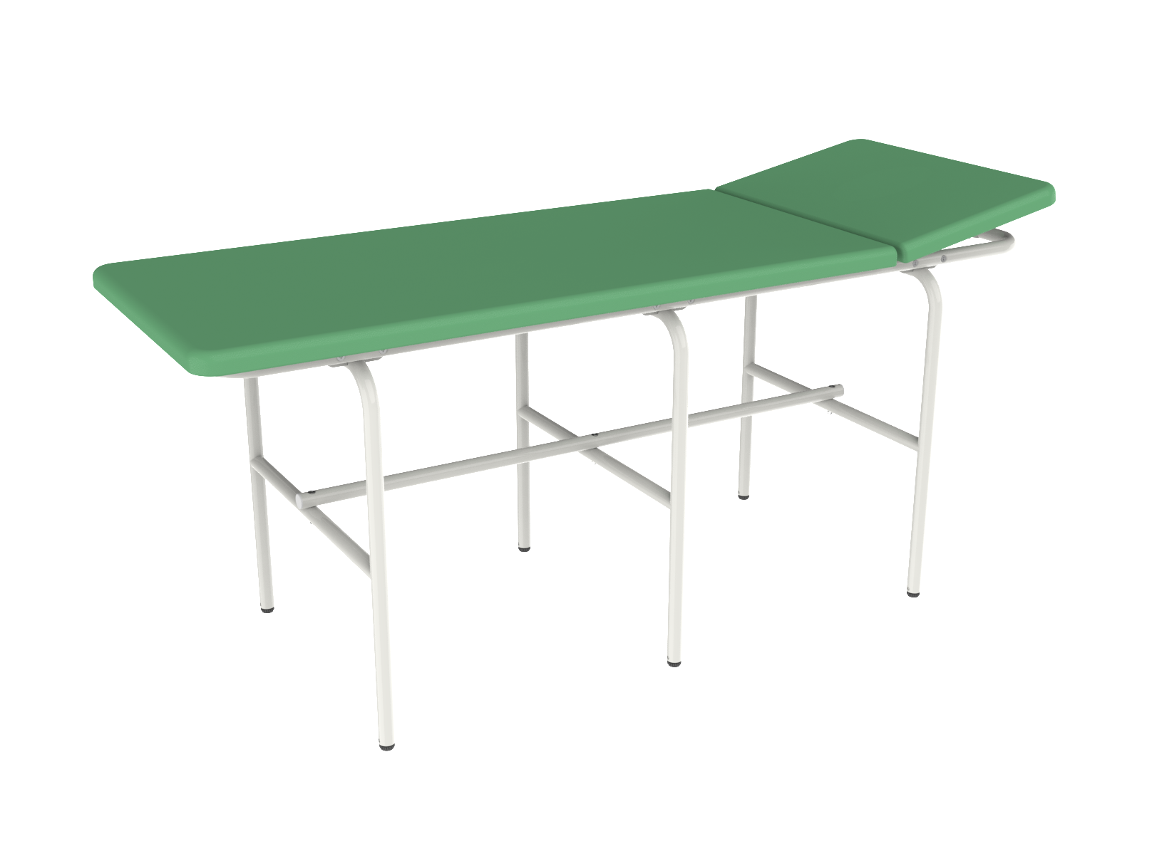 фото Массажный стол с подголовником, зеленый