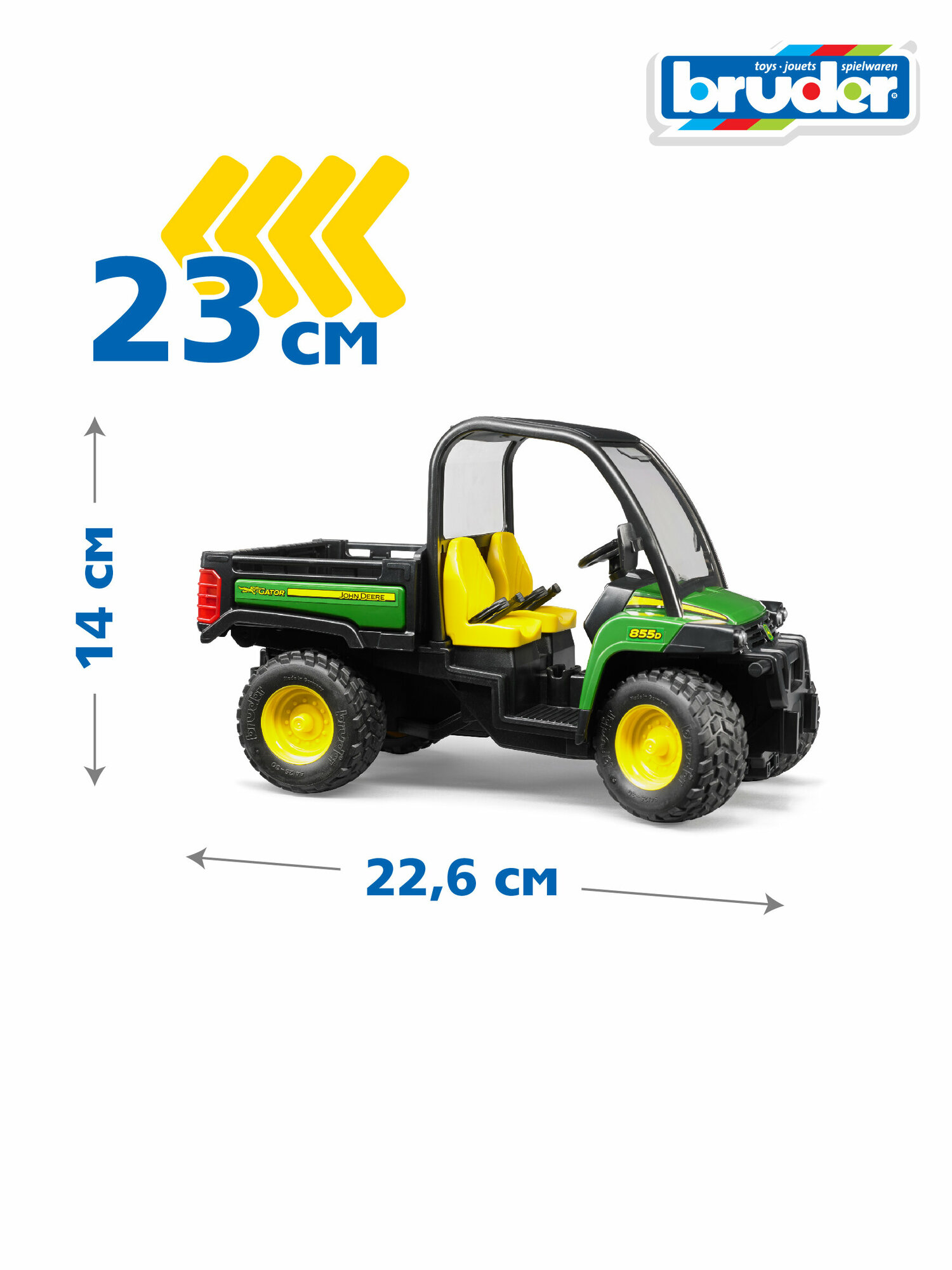 Bruder John Deere Gator XUV 855D - фото №9