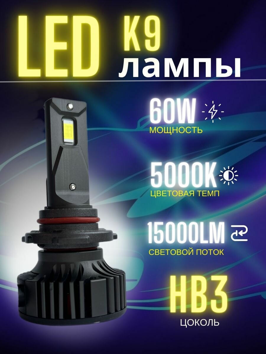 LED лампы светодиодные на авто Hb3