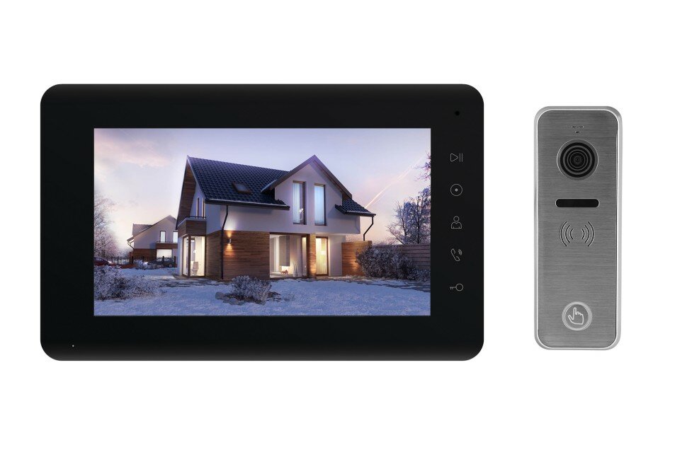 фото Комплект видеодомофона для дома Tantos Mia HD (черный) и iPanel2 HD