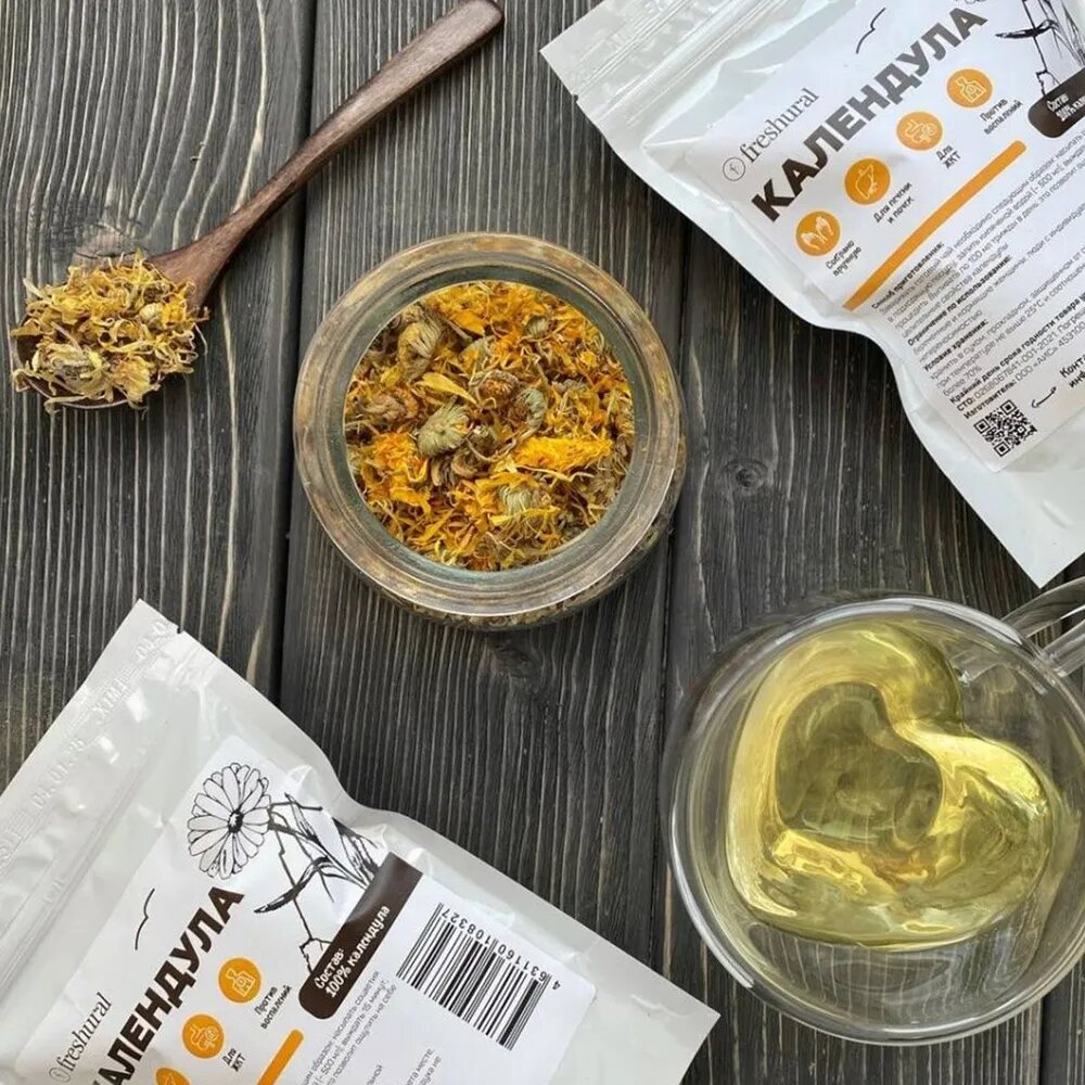 Календула цветки сушеные — фото 1