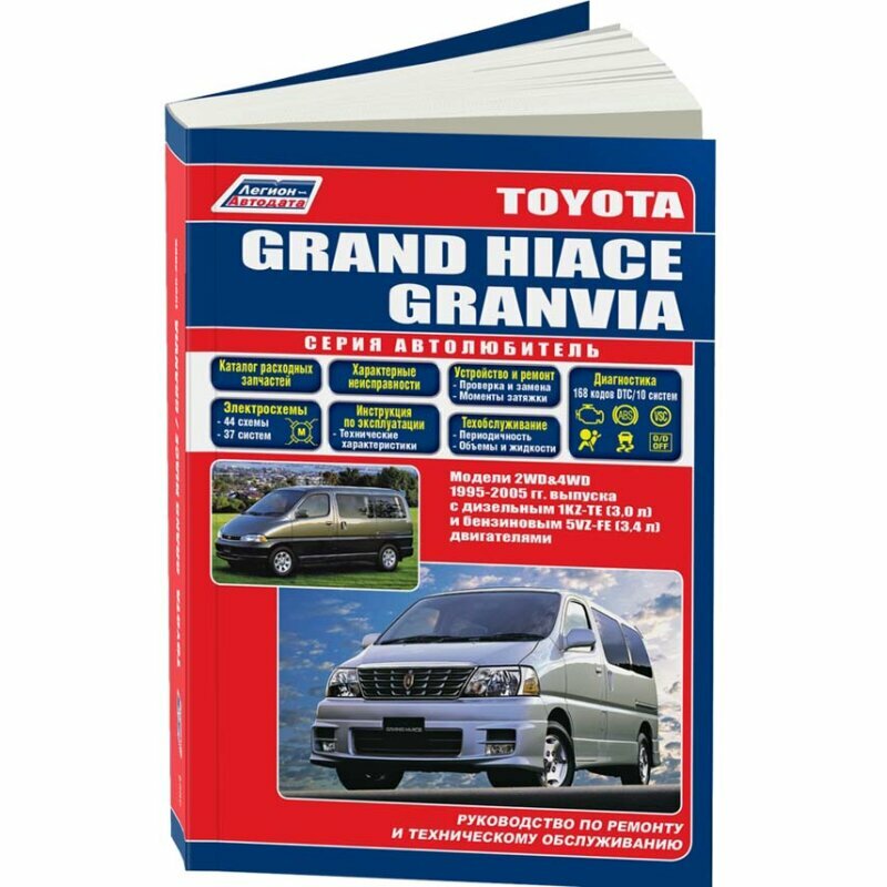 Книга Toyota Grand Hiace / Granvia с 1995-2005 года выпуска. Руководство по ремонту и э... - фото №2