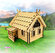Сборная модель / деревянный конструктор - Деревенский домик
