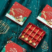 Ложки десертные/чайные/кофейные новогодние подарочный набор