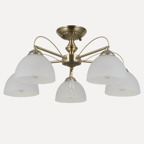 Изображение товара Люстра потолочная, светильник De City Блеск 315016505, 5*40W E27 2700К, цвет: медный, белый