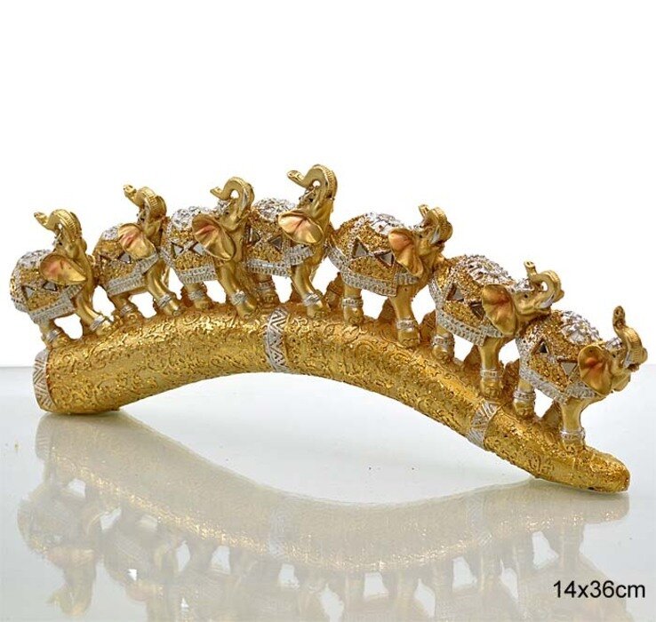 фото Статуэтка Слоны на бивне (арт.7094-1)