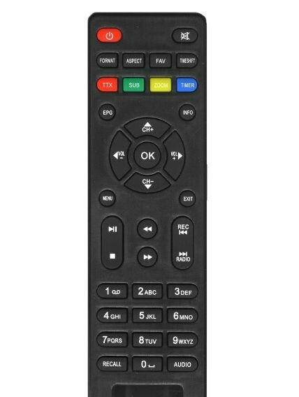 Пульт DV-2118HD DV-3201HD для DVB-T2 ресивера