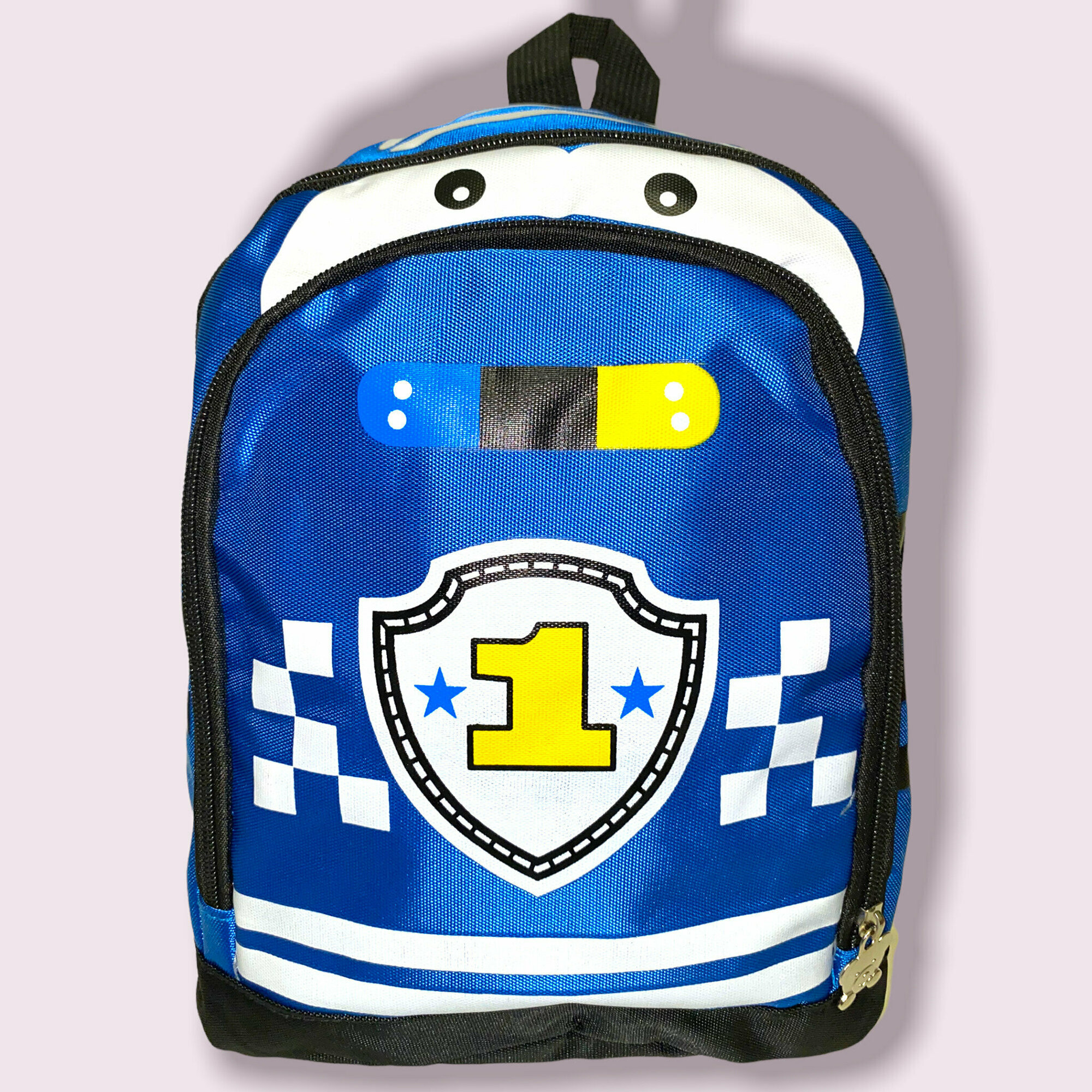 фото Рюкзак детский для мальчика Тачка/ Дошкольный рюкзак Автомобиль/Гонщик 1/ Рюкзачок в сад Финиш/Для спортивных секций Машина