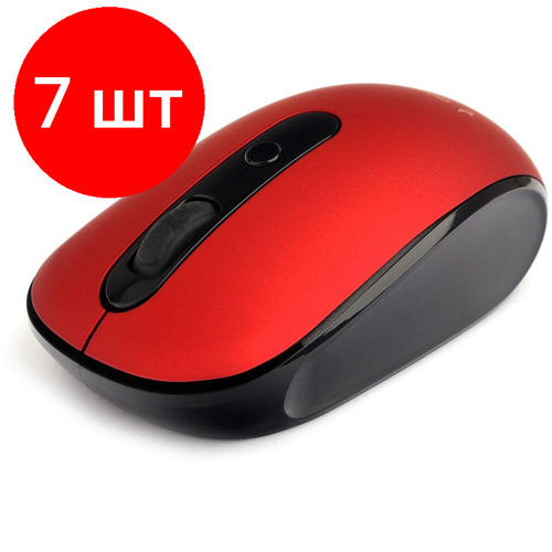 Комплект 7 штук Мышь компьютерная Gembird MUSW-355-R WLS красный 3кнколесо 1600DPI 536400₽