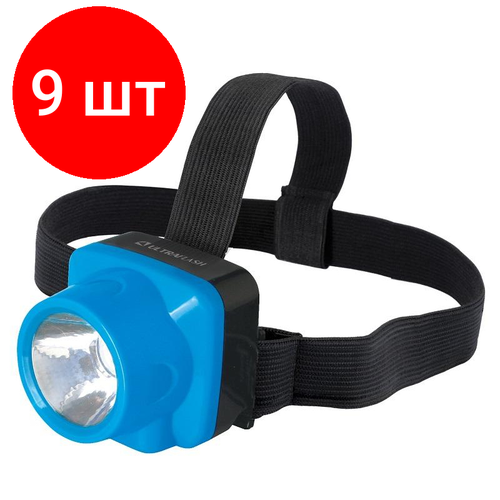 фото Комплект 9 штук, фонарь налобный ultraflash led5375 (аккум.220в, 1в