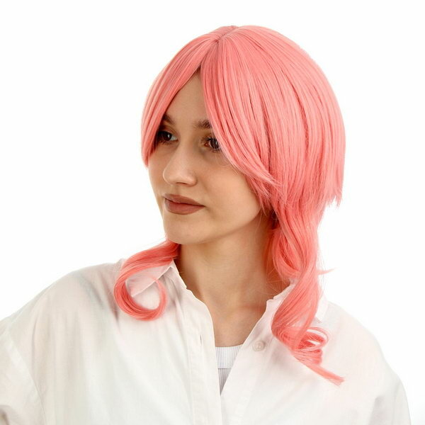 Карнавальный парик "Аниме" цвет розовый