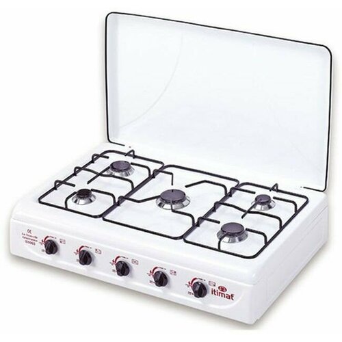 Плита газовая itimat модель I-25 - 5 конфорок с крышкой белая 909000₽