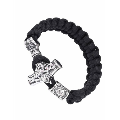 фото Браслет, размер 21 см, черный цветной кит