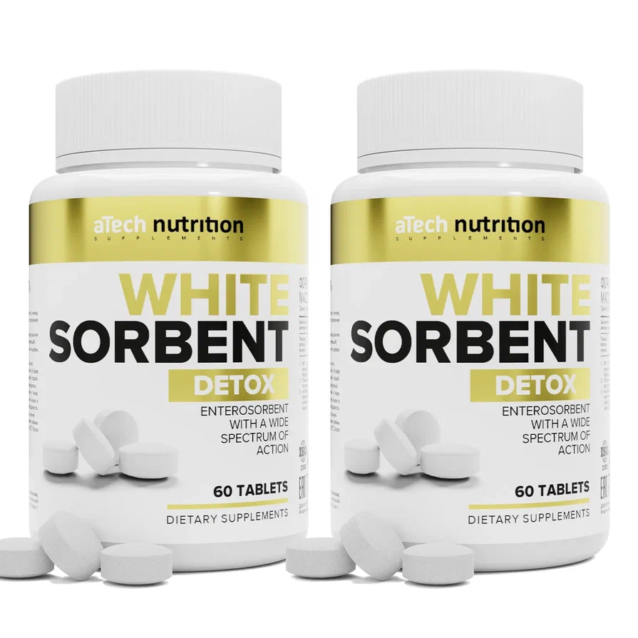 фото Белый сорбент / WHITE SORBENT aTech nutrition 60 таблеток