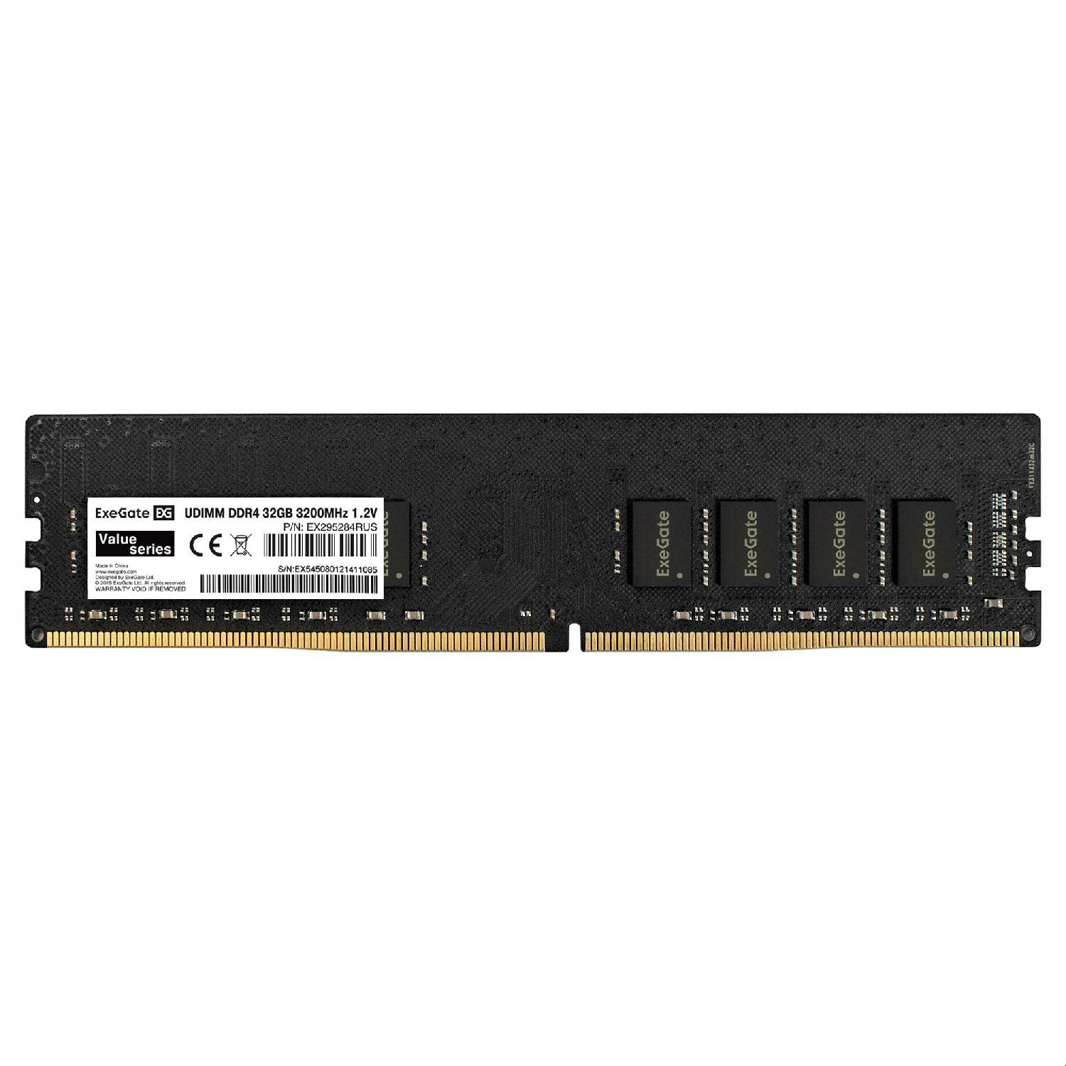 Модуль памяти ExeGate Value DIMM DDR4 32GB 3200MHz