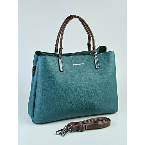 фото Сумка кросс-боди lotoc ryzenbaks, фактура зернистая, зеленый