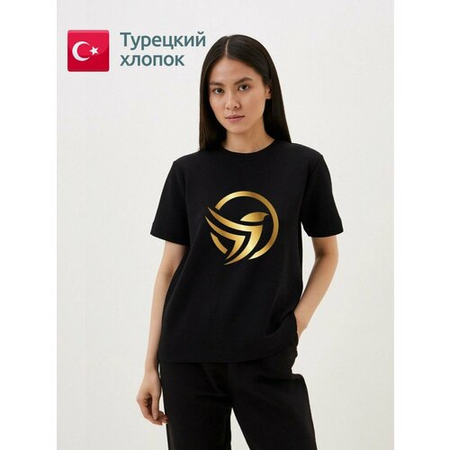 фото Футболка размер s, золотой, черный n.k