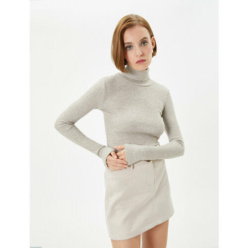 фото Лонгслив koton, размер xl, бежевый