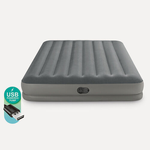 Изображение товара Надувной матрас 152х203х30см "Prestige" со встр. USB насосом, до 272кг, 64114 INTEX